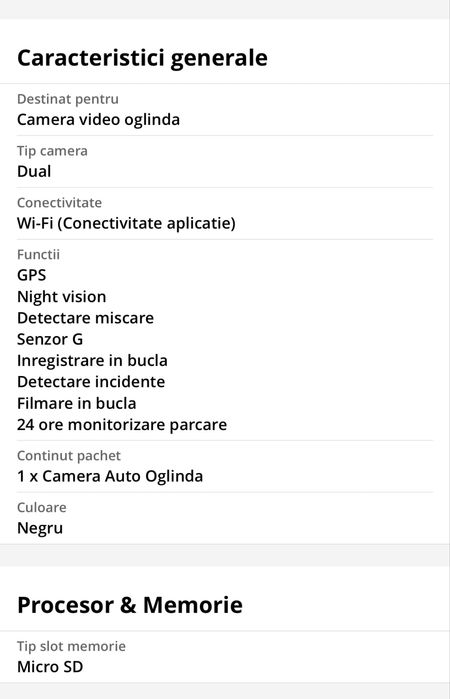 Oglinda auto wolfbox G930