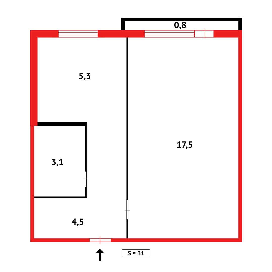 Продам 1комн по Абая 3/5 этаж ремонт!/ПОМОЩЬ В ИПОТЕКЕ