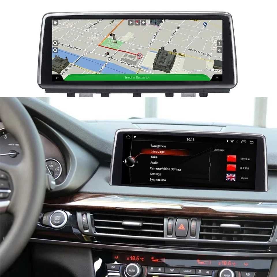 Navigatie Android Bmw X5 / X6 - F15 / F16 - 4GB Ram cu Carplay