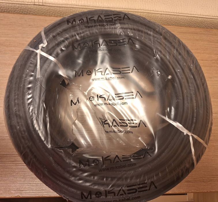 Кабел СВТ 2x1.00 мм2, черен плосък 100 м.