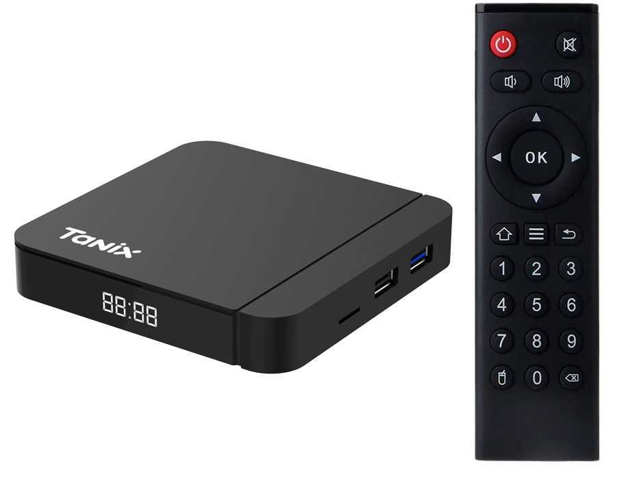 Android TV Box Tanix W2 Android 11, Dual WIFI, Bluetooth, AV1