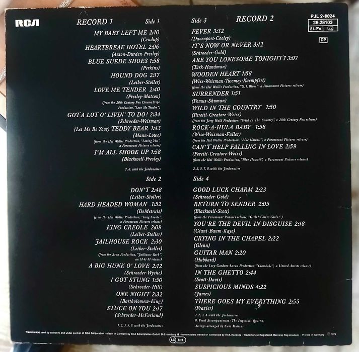 Elvis Presley – Elvis Forever 32 hits Set 2LP Clasic German (1974)