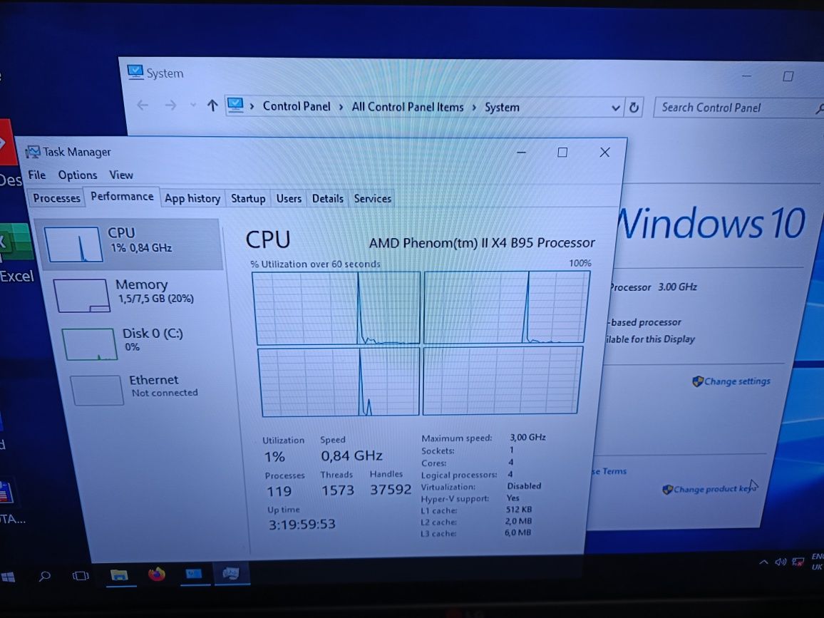 Mini PC HP Compaq AMD Phenom II X4 3.0Ghz