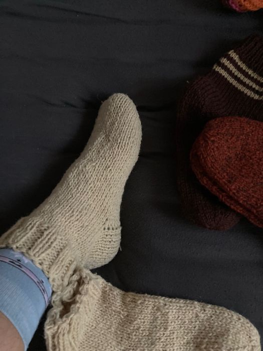 Set 2 perechi ciorapi tricotați