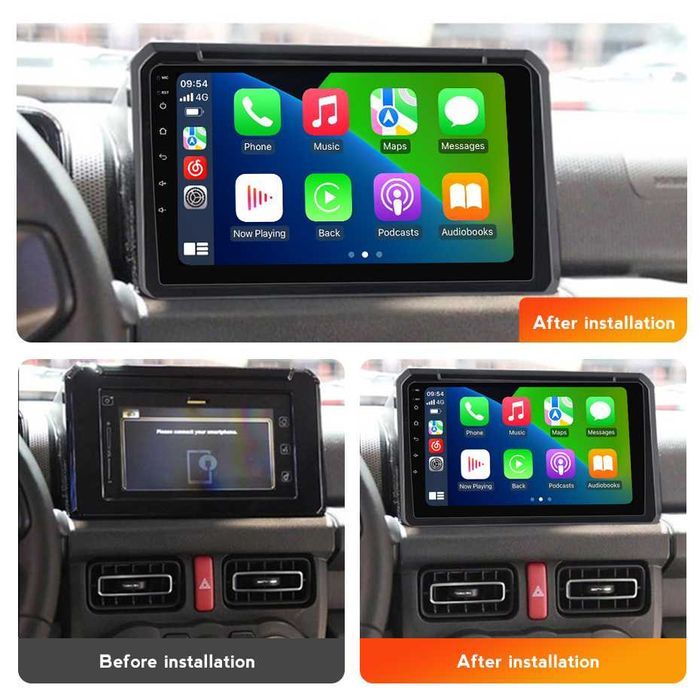 NAVIGATIE Android 14 Suzuki Jimny 2018 - 2020 1/8 Gb CarPlay + CAMERA