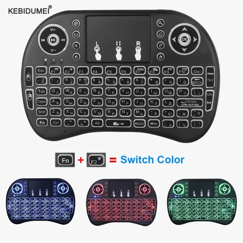 Tastatura bluetooth iluminata TV PC Laptop Universala cu acumulator