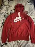 Nike hoodie червено
