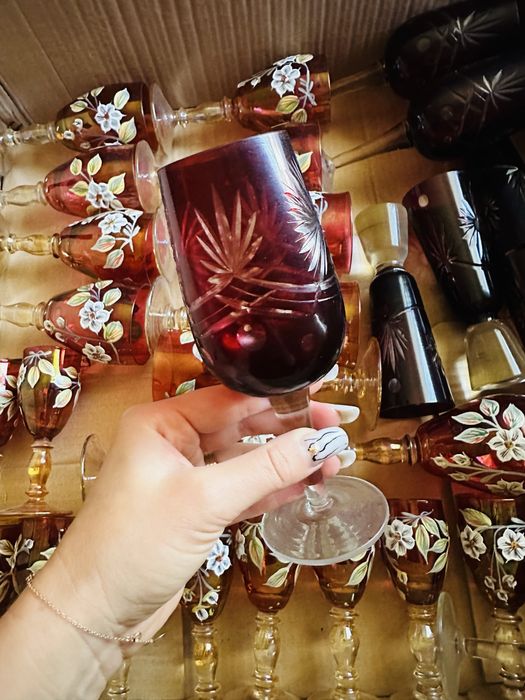 Seturi cristal rosu Rubin