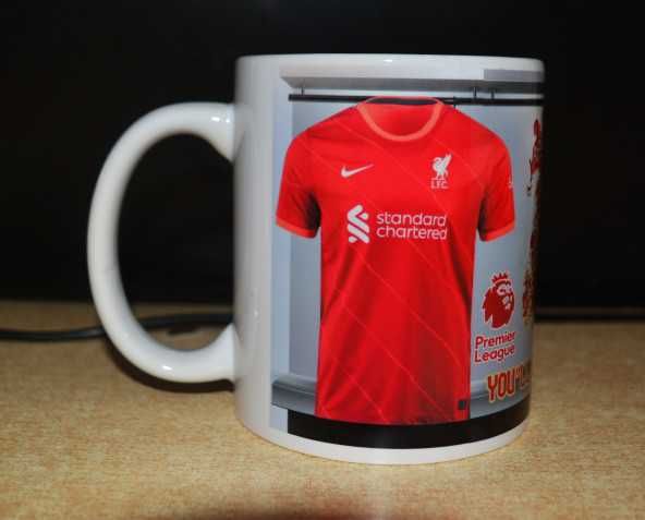 Футболна Чаша на ЛИВЪРПУЛ с име и номер сезон 2024!Чаша FC LIVERPOOL!