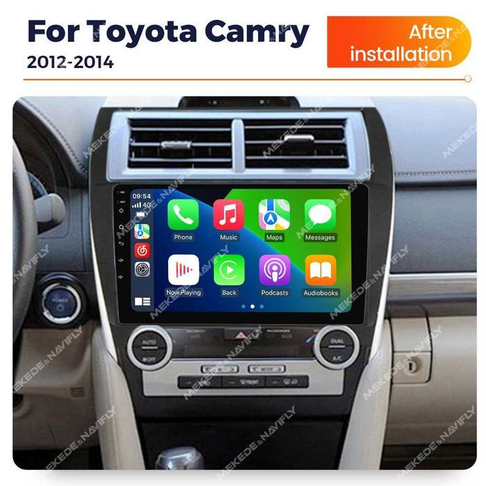 Navigatie Android 14 TOYOTA CAMRY 2012 - 2014  1/8 Gb CarPlay + CAMERA
