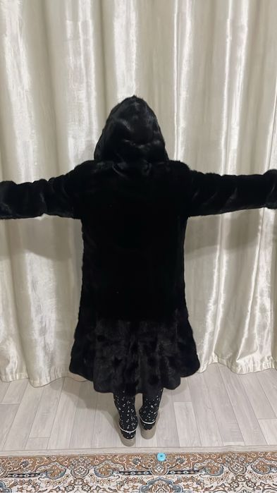 норковая шуба цельная