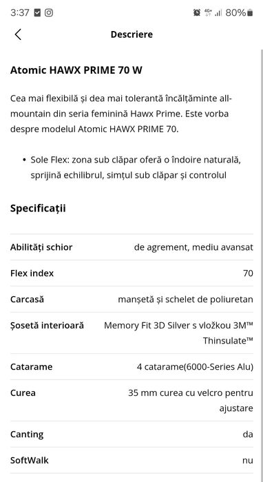 Clapari Atomic femei