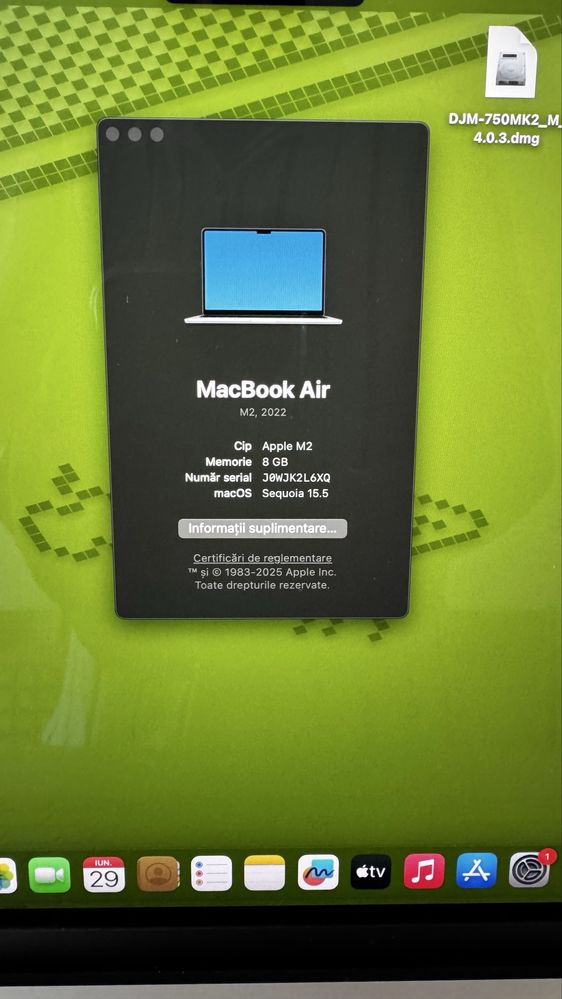 Apple Macbook 13 M2 520 GB 2022