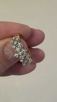 Бриллиантовое золотое кольцо