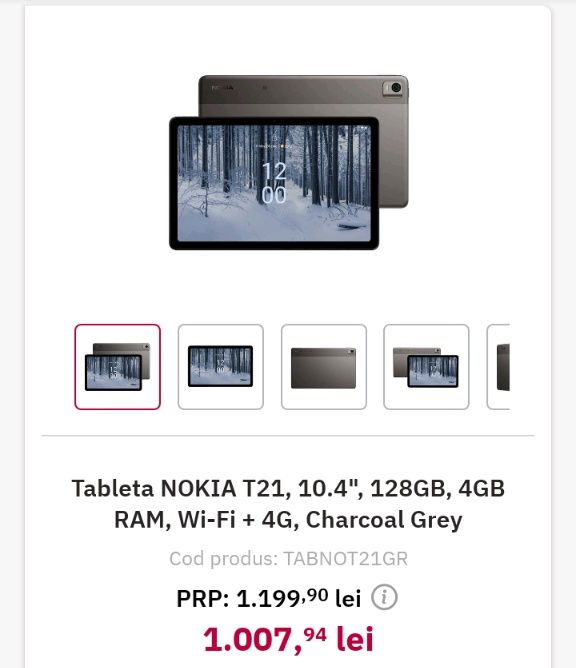 Tableta Nokia T21 in garantie