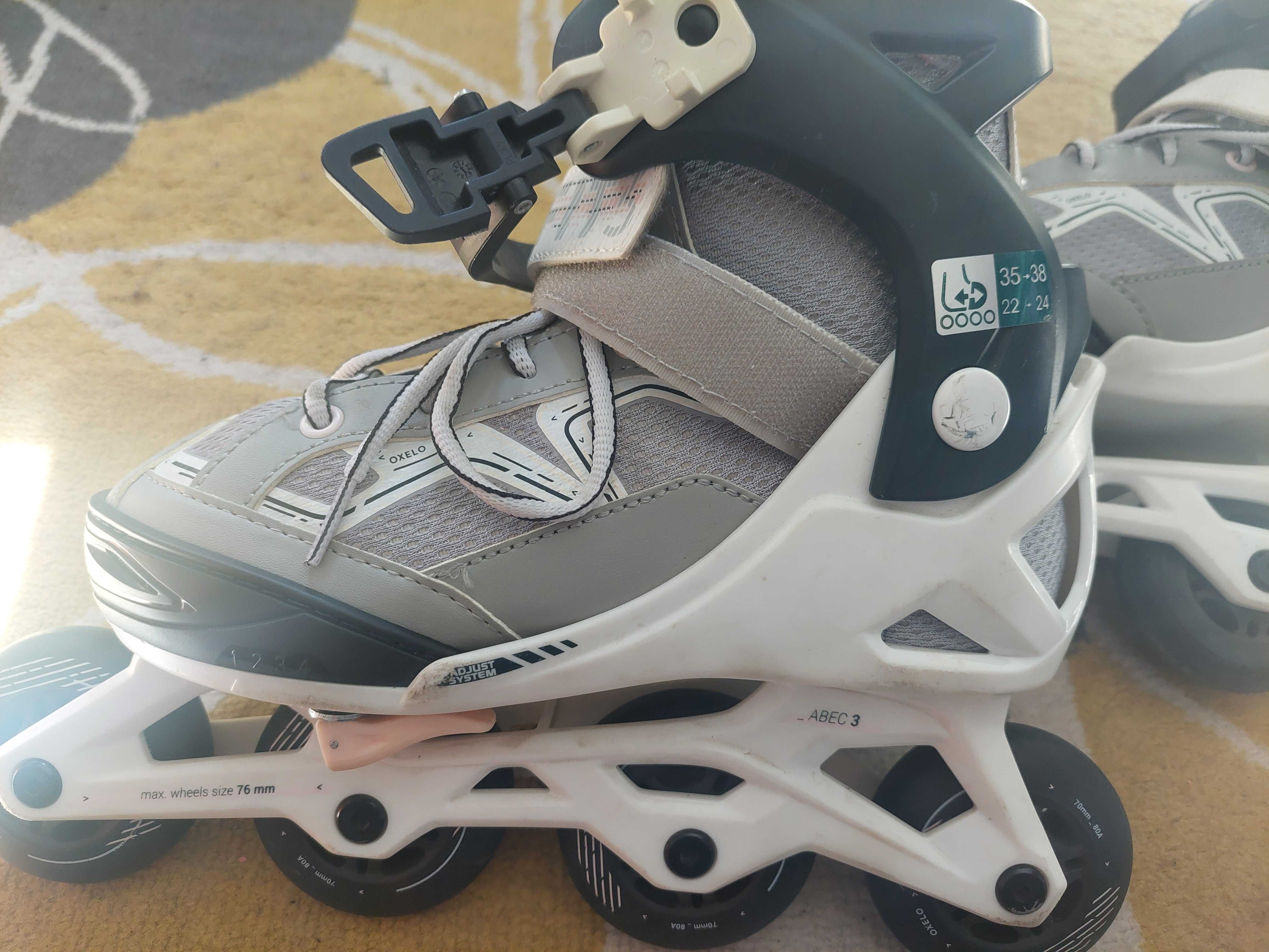 Ролери Decathlon 35-38 номер Oxelo