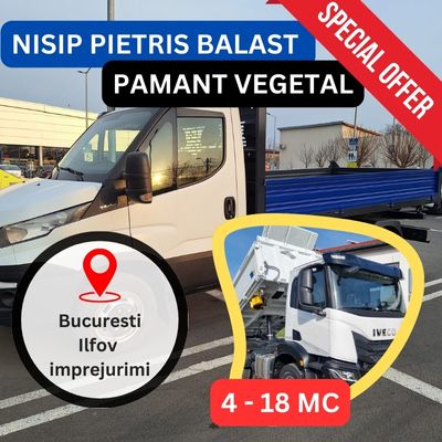 Nisip,balast,pietris(magurele,dumitrana,darasti,jilava/1 decembrie