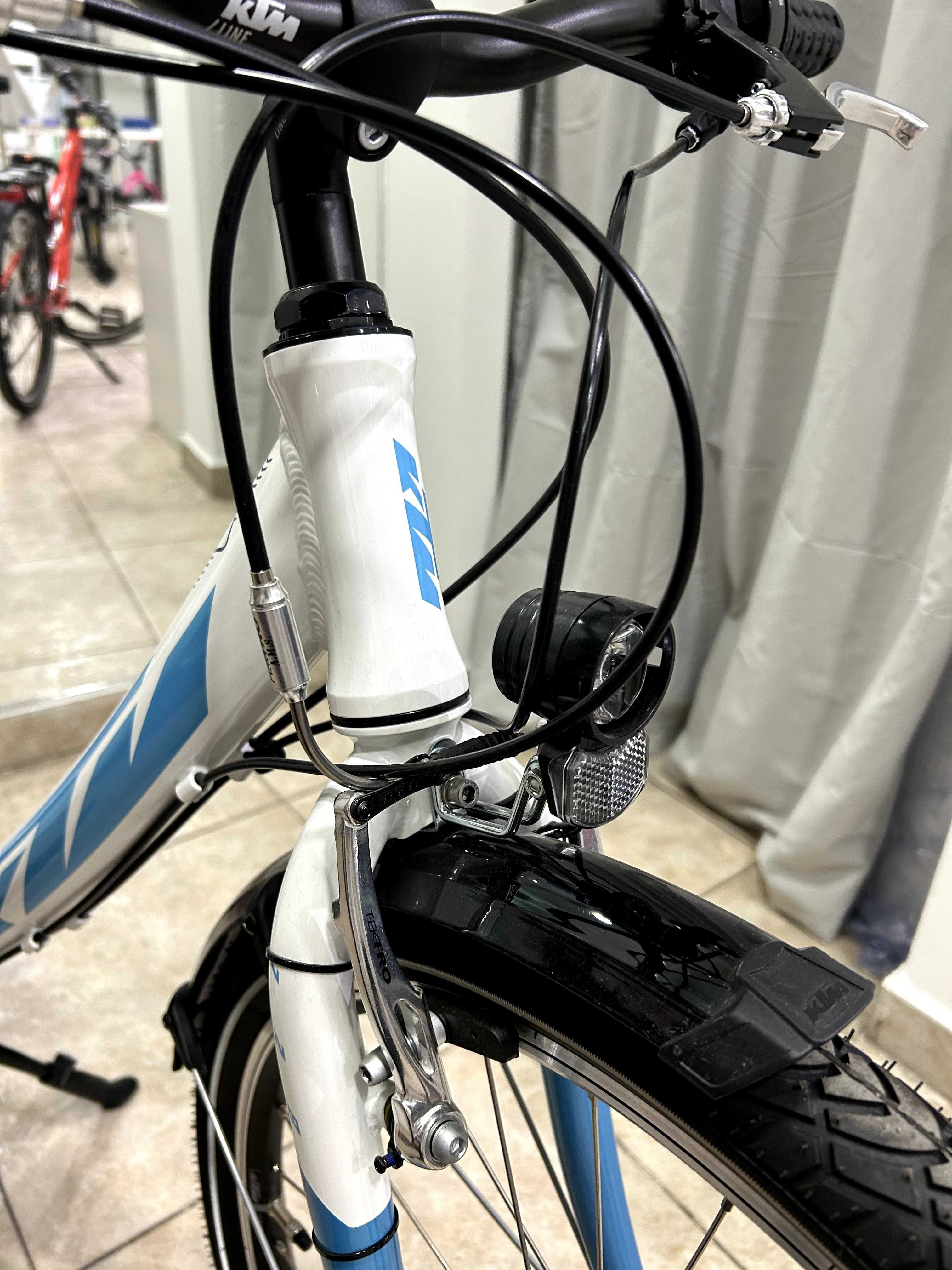 Детски велосипед KTM Wild Cat 24, Бял/син