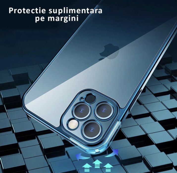 Husa de Silicon cu protectie pentru camera Apple iPhone