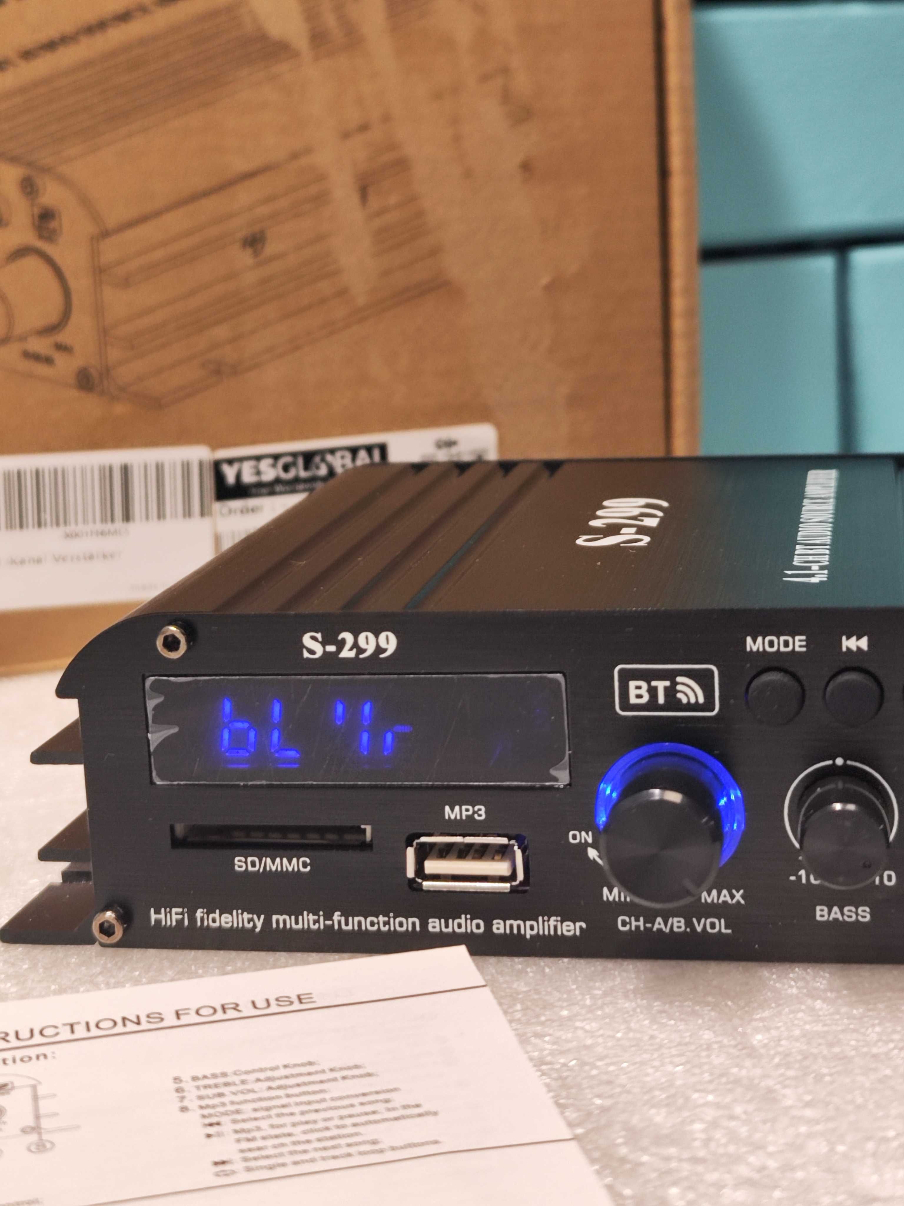 4.1-канален усилвател 1600W, Bluetooth 5.0, с USB и TF слот