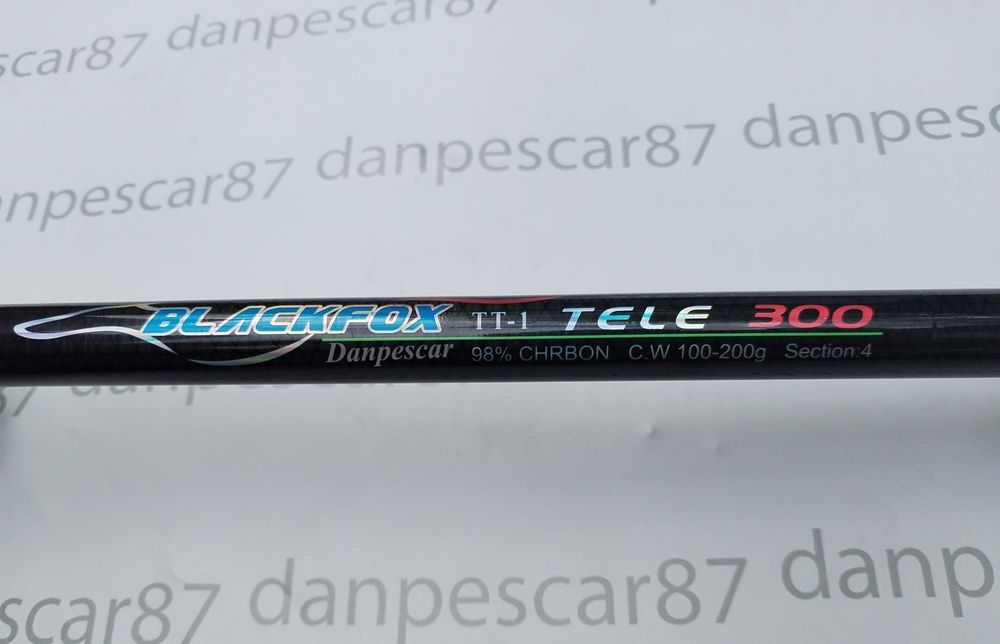 Lanseta CARBON Telescopica BLACK FOX TT1 3.00m 100-200gr