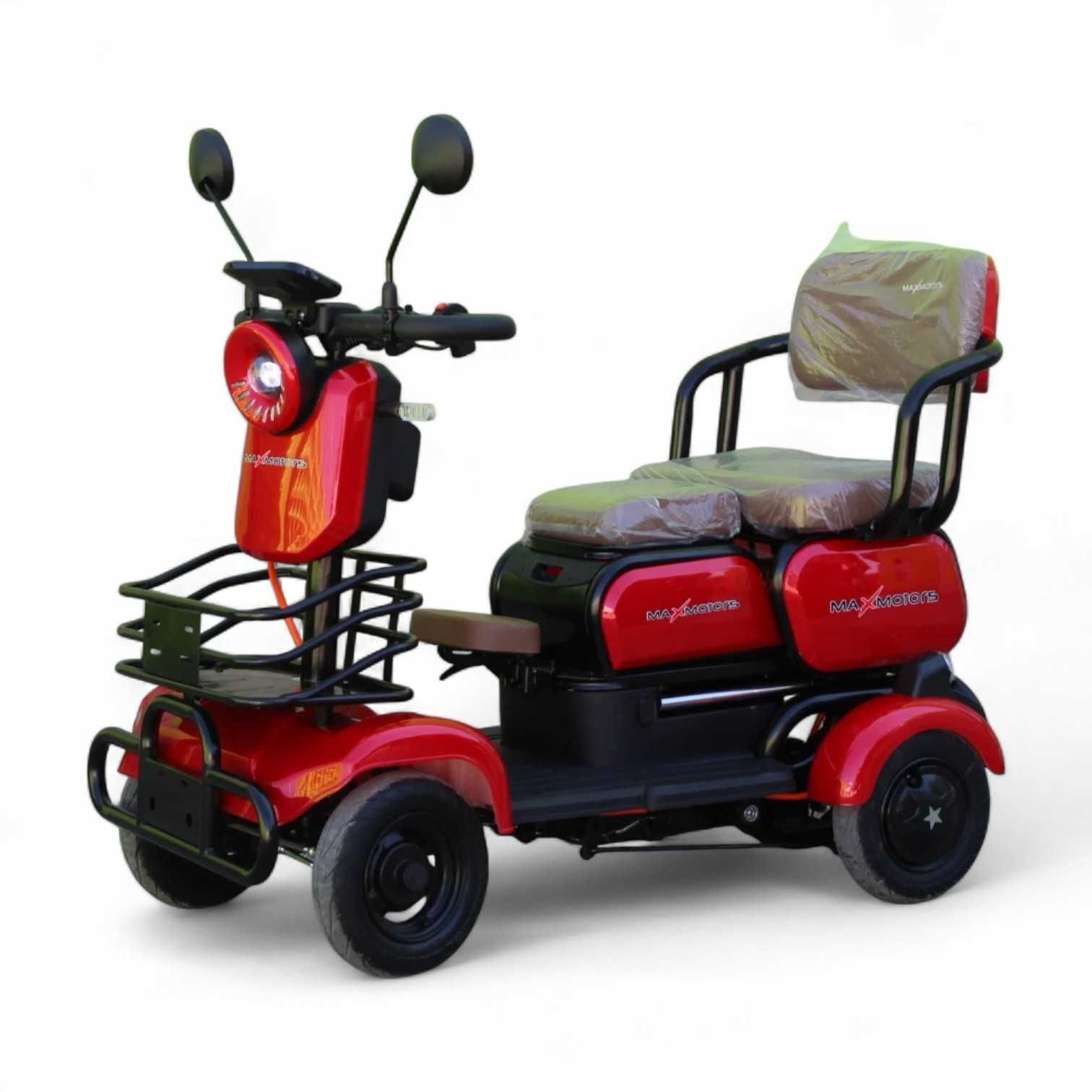 Електрическа триместна четириколка MaxMotors Х4 1500W - RED