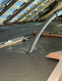 Пена бетон, Утепление крыша