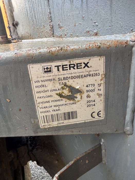 Vand dumper Terex 9 tone- motor defect