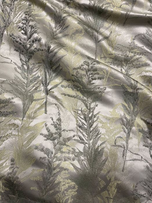 Нова уникална завеса сребро и резеда