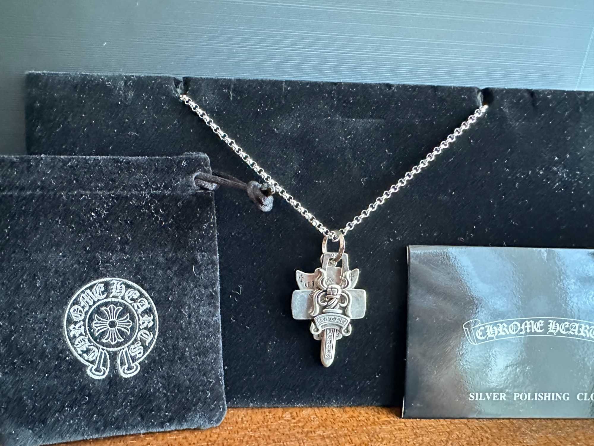 Chrome Hearts - колие с три елемента
