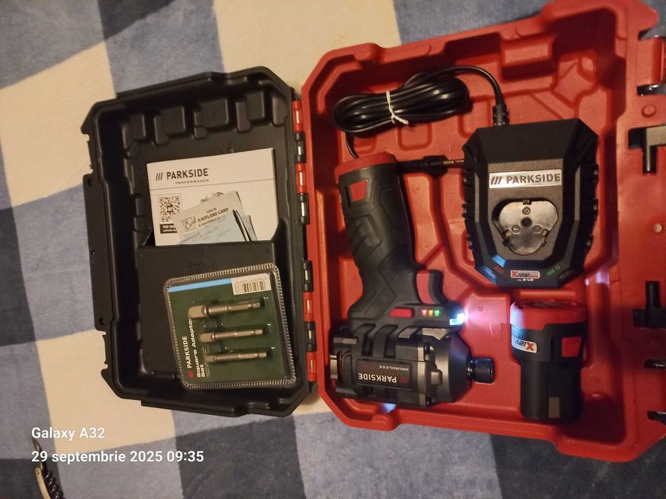 Autofiletanta  impact Parkside 20v  cu  acumulator 2ah+ incarcator