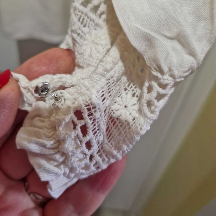 Bluza bumbac cu dantela,  44