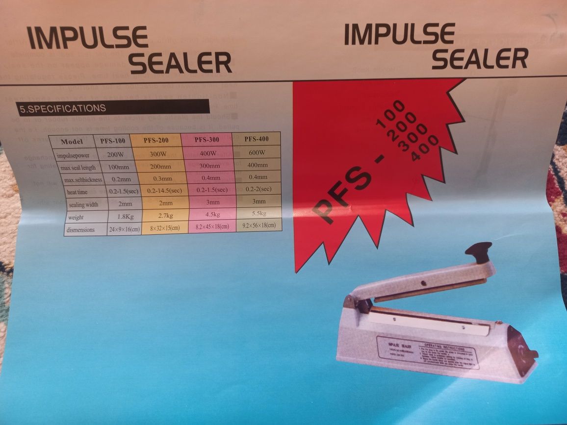 Impulse sealer PFS-300