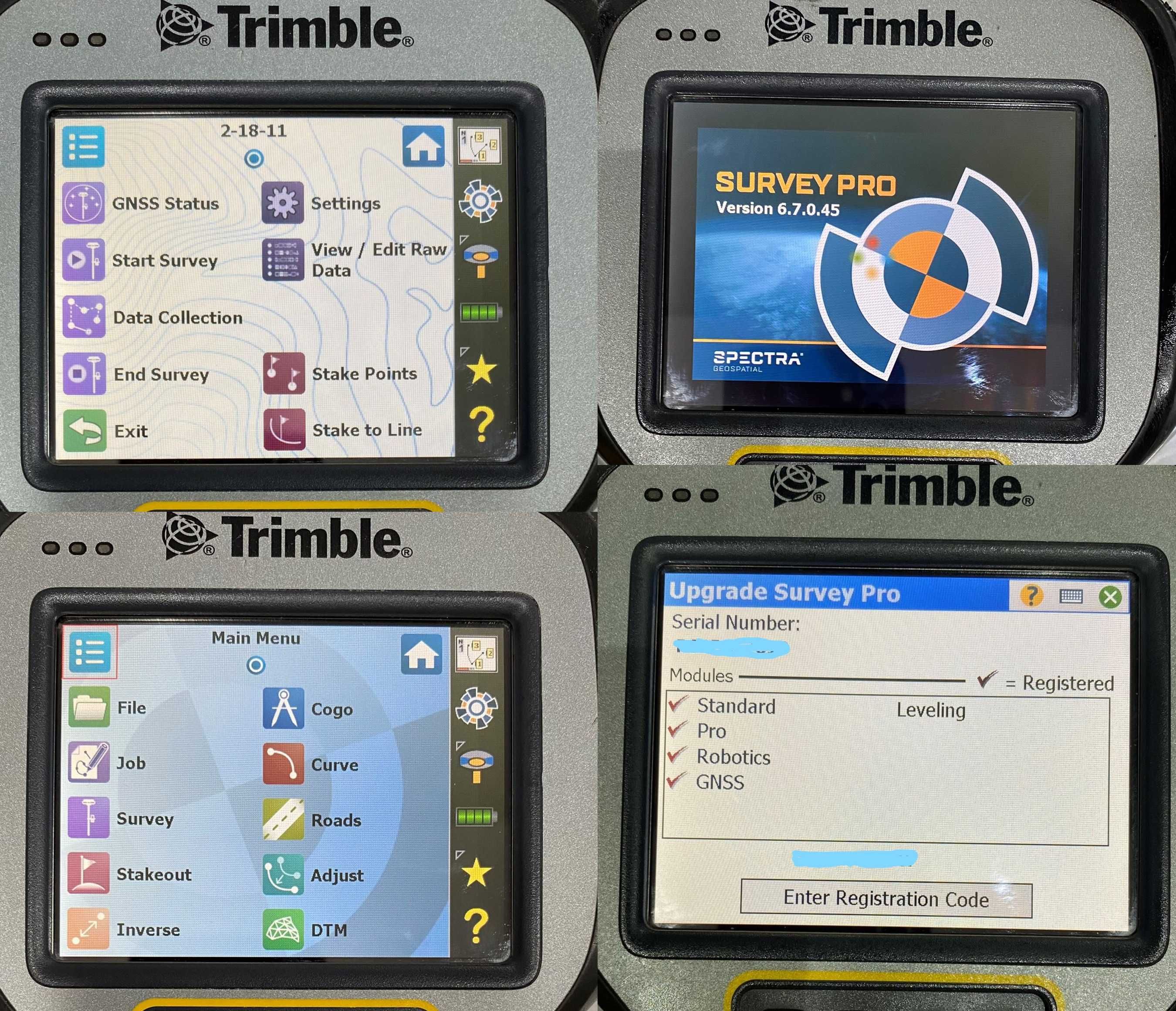 Trimble TSC3 Ranger 3, cu SURVCE 6, SURVEYPRO 6, SCS900, RADIO 2.4GhZ