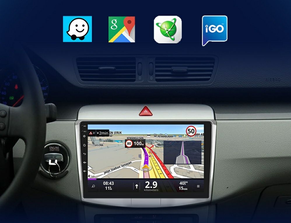 Navigatie Android dedicata pentru VW Passat B6/B7/B8/CC (2007-2021).