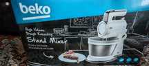Mixer cu Bol Inox 3L Beko  HMM7424W, 425W, 4 viteze+Turbo, ca Nou !