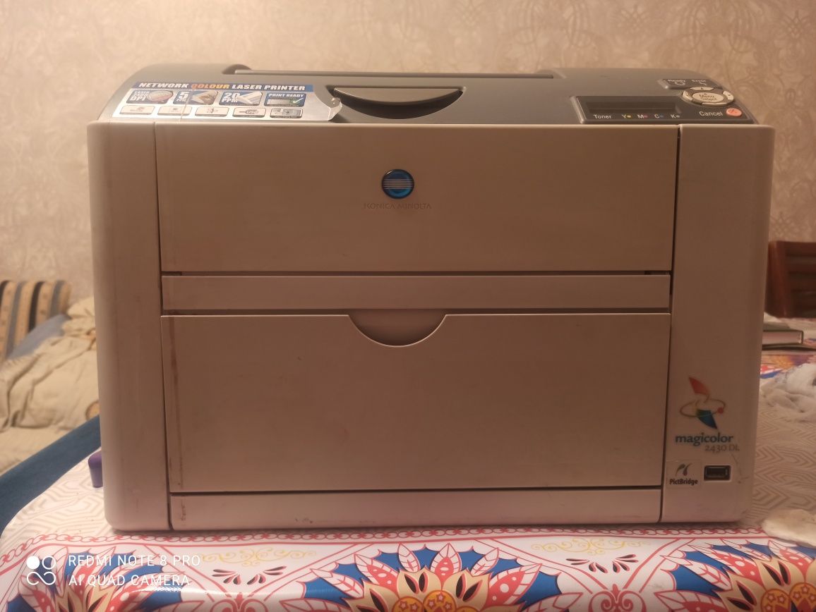 Принтер лазерный Konica Minolta magicolor 2430DL, цветн., A4