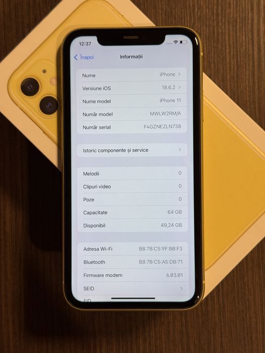 Iphone 11 Yellow, stare buna, liber de rețea