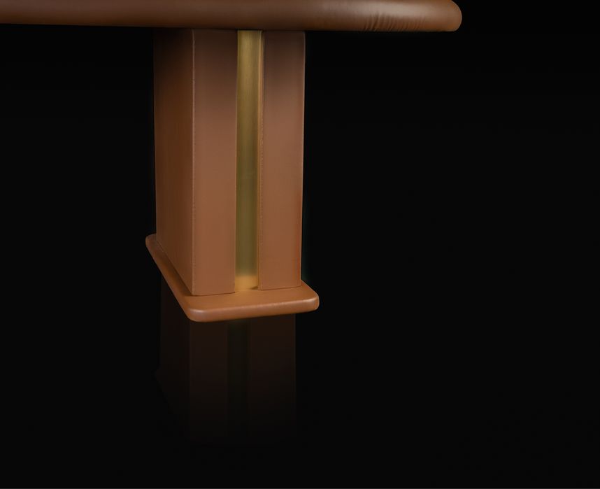 Masa Poker LV iluminata LED pe Customtables.eu Louis Vuitton Poker LED