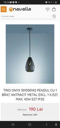 Lustra Onix metal pendul