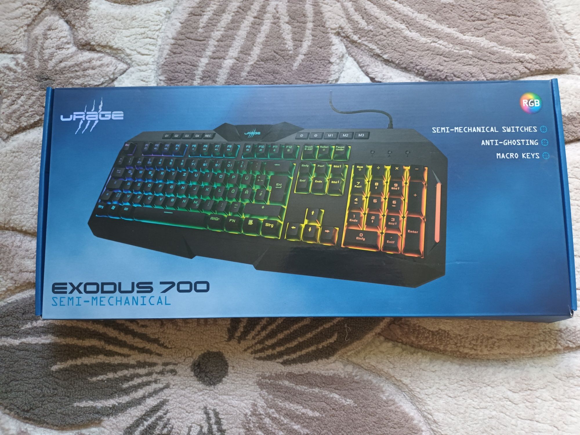 Геймърска клавиатура Hama uRage Exodus 700 – RGB, полумеханична