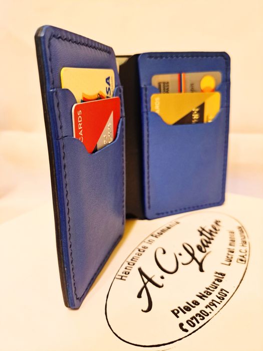 Portofel Piele Naturala Lucrat Manual