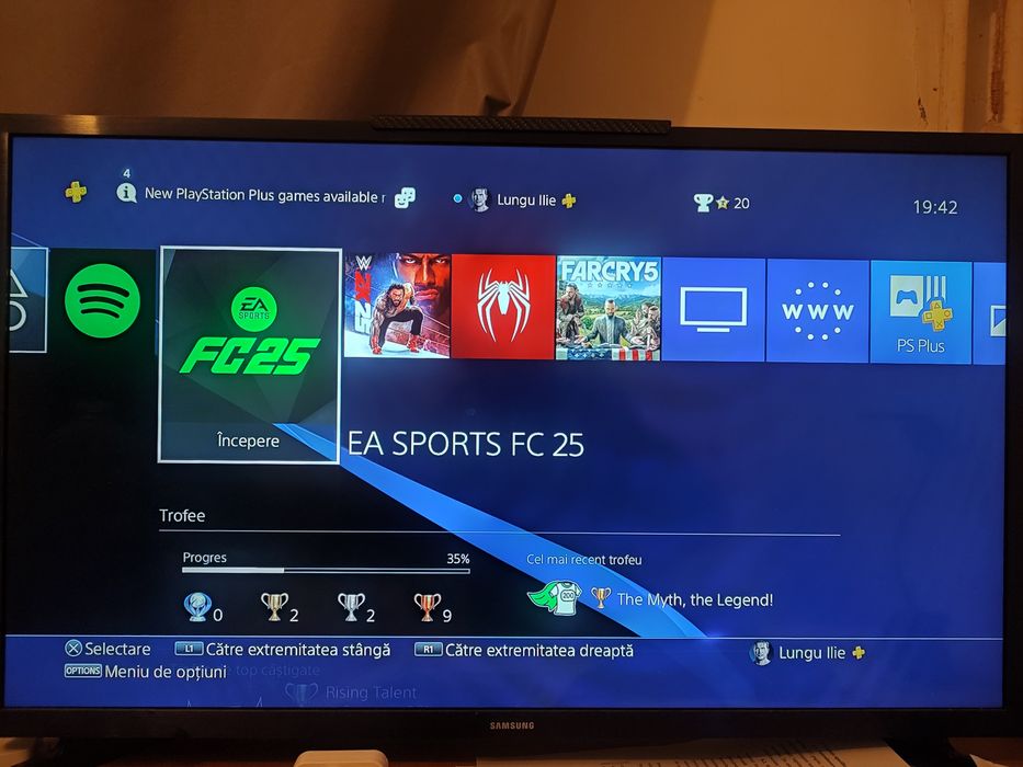PS4 Slim 500Gb +FIFA 25+ PS Plus extra+ Controller