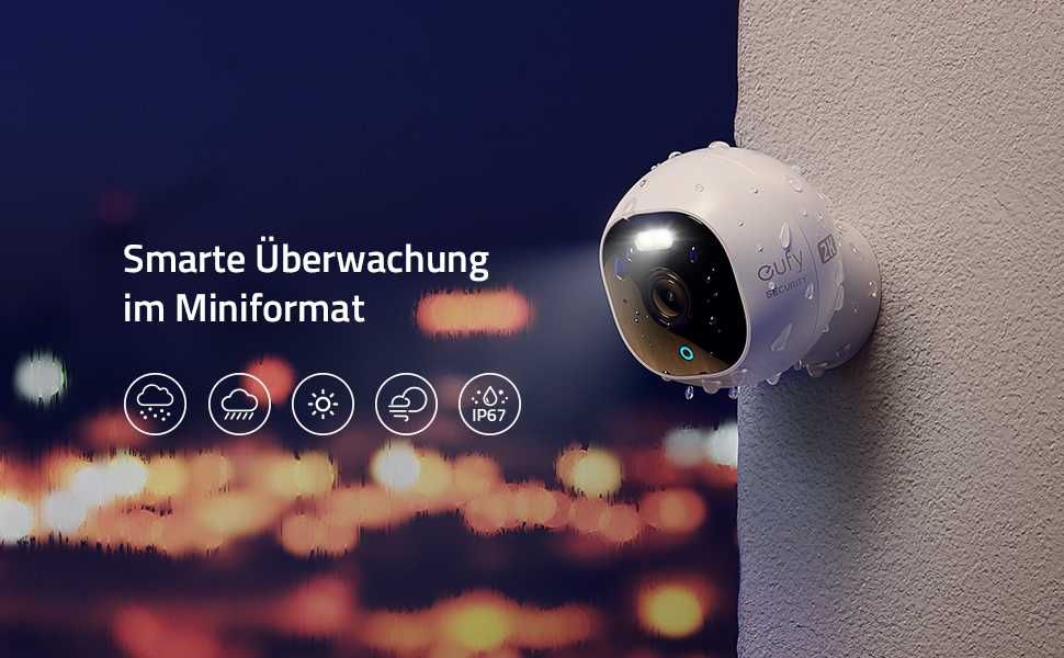 Eufy Security Solo Outdoor Cam Pro C24 2K-външна видеокамера,статична