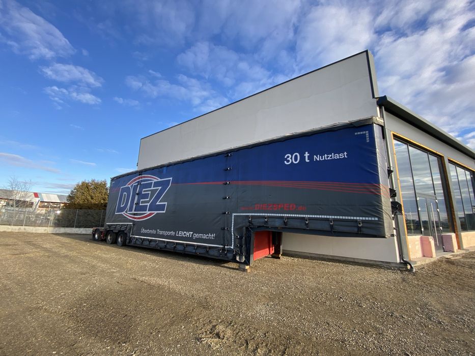 VARIANTE / Trailer agabaritic MEUSBURGER MPG-2 - 2 axe viratoare