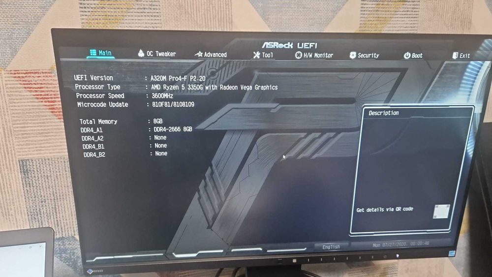 kit ryzen 5 3350g + 16gb ddr4 + ssd 256gb nvme