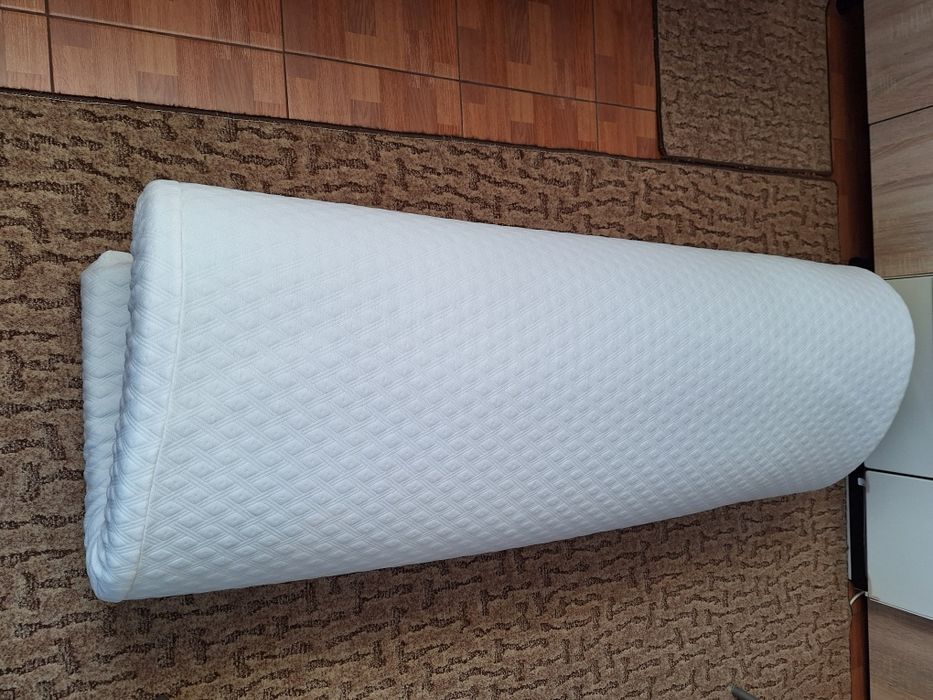Topper pentru saltea 140x200, spumă cu memorie 40D 7,6 cm