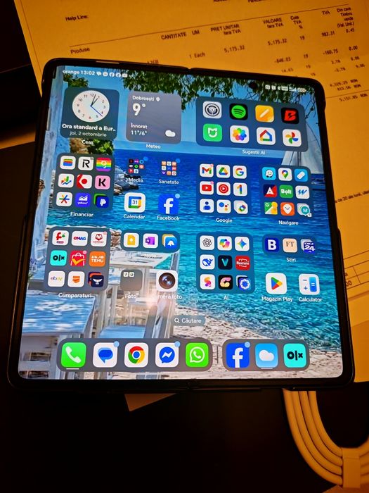 Honor Magic V3 Dual Screen, Stare Foarte buna–Cutie completă + Factură