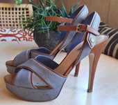 Sandale GUESS Jeans, 37, Tocuri 10cm, Platformă Comodă