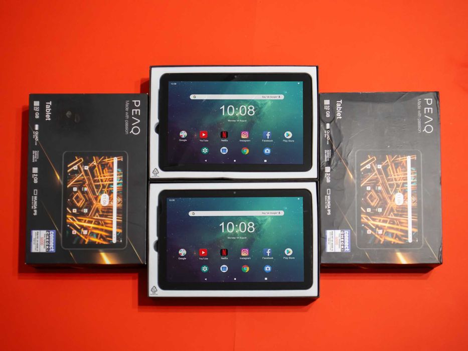 2x Таблети PEAQ PET 101 - 10.1, ANDROID 13, 2/32 Работещи Спукан тъч